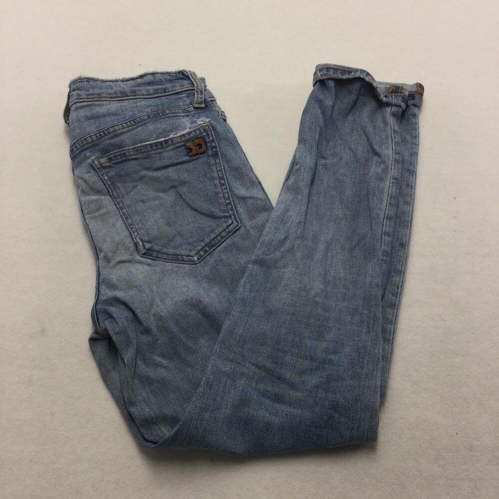 Joes Jeans Womens 27 Blue Light Wash Slim Straight Stretch Mid Rise Denim